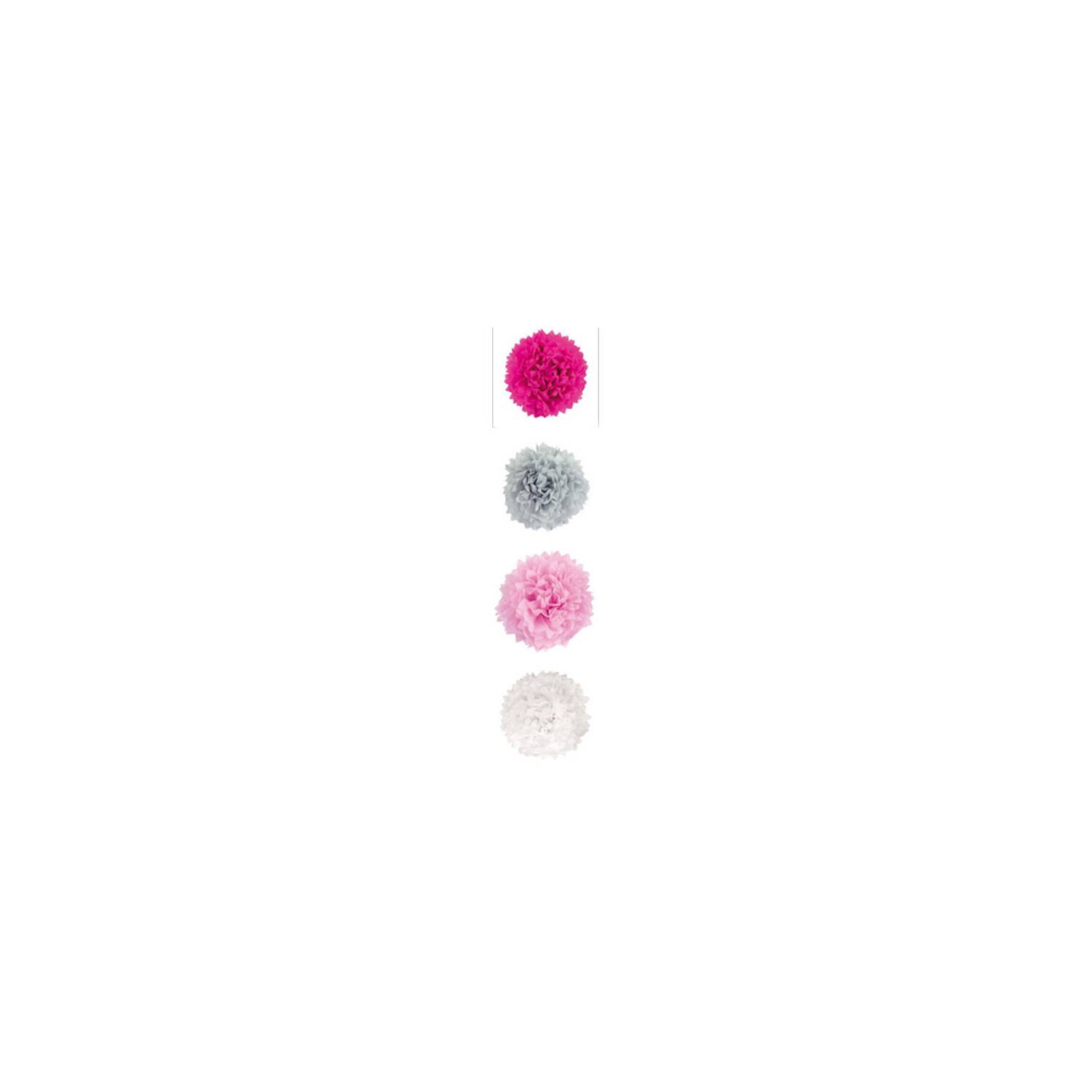 Pompoms Set rosa Ø35cm Jabadabado Dekoration Seidenpapier Pompoms Set rosa Ø35cm Jabadabado Dekoration Seidenpapier