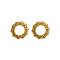 Ohrstecker Flower Circle gold plattiert