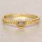 Muja Juma: Ring gold Horizontal Oval Striped Labradorit 52