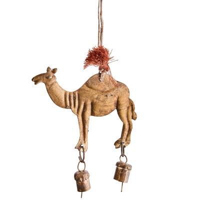 Madam Stoltz: Anhänger Kamel gold 9cm für Deko