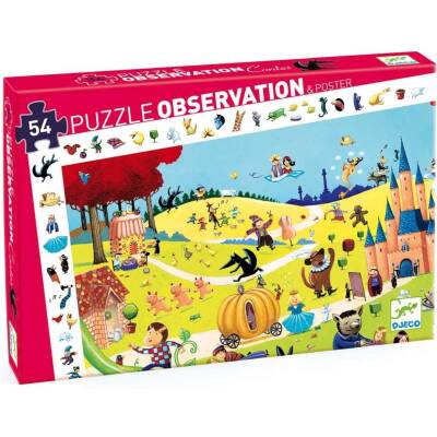 Djeco: Wimmelpuzzle 54Teile ab 4 Jahre Märchen