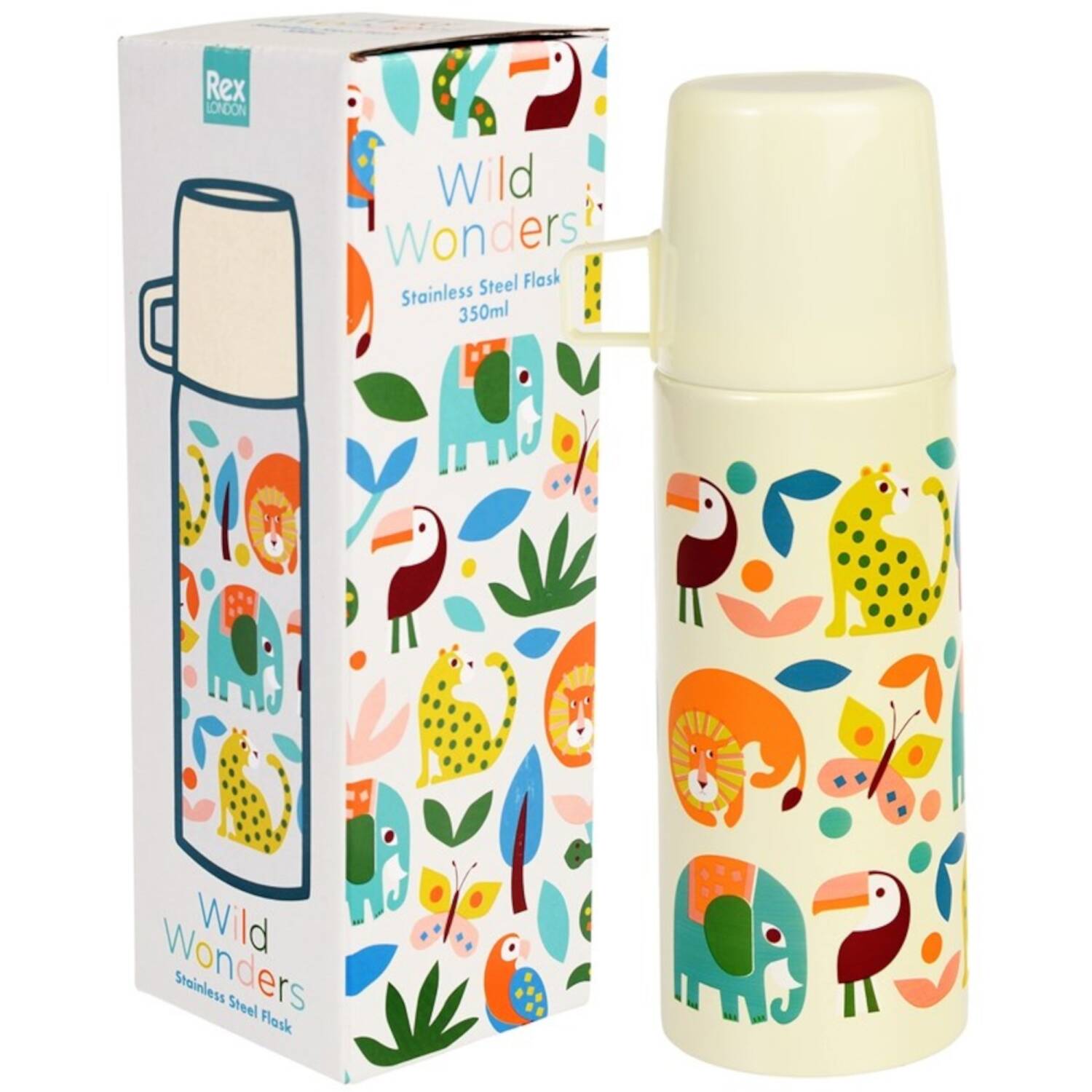 Thermoskanne mit Becher 350ml Wild Wonders