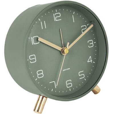 Karlsson: Wecker LOFTY grün Ø 11 cm