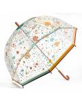 Djeco: Regenschirm transparent Kleine Blumen Ø 80cm
