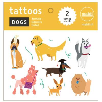 Makii: Tattoos Hunde ab 3+ dermatologisch getestet