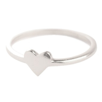 Muja Juma Ring silber mit kleinem Herz 56
