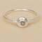 Muja Juma: Ring silber hammered round Labradorit 56