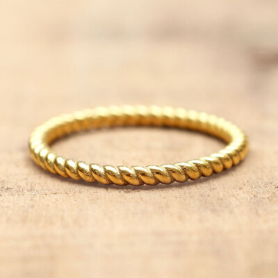 Muja Juma: Ring gold Plain gedreht 54