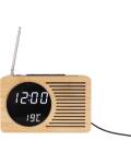 Karlsson: Radiowecker aus Bambus mit Batterie- oder Kabelbetrieb