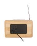 Karlsson: Alarmclock mit Radio im Retro-Style und Bambus Gehäuse