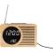 Karlsson: Radiowecker aus Bambus mit Batterie- oder Kabelbetrieb