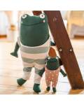 Ava & Yves: Kuscheltier Frosch mit Baby Bio-Baumwolle