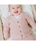 Babys Only: Baby Strickjacke Rosa Bio-Baumwolle Soul 68