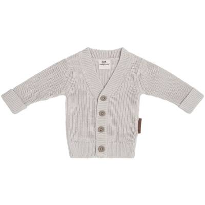 Babys Only: Baby Strickjacke Bio-Baumwolle warm linen Soul 62