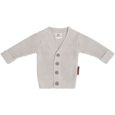 Babys Only: Baby Strickjacke Bio-Baumwolle warm linen Soul 74