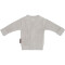 Baby Strickjacke aus weicher Bio Baumwolle in warm linen glatt gestrickt