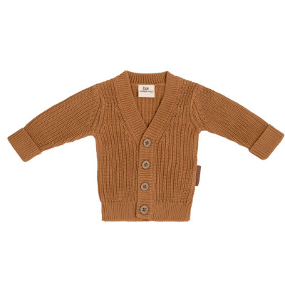 Babys Only: Baby Strickjacke Bio-Baumwolle caramel Soul 80