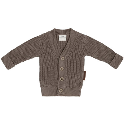 Babys Only: Baby Strickjacke Bio-Baumwolle mokka Soul 68