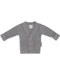 Babys Only: Baby Strickjacke Bio-Baumwolle grau Soul 56
