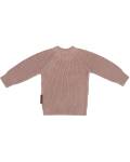 Pullover in rosa mit kleiner Knopfleiste und Druckknöpfen