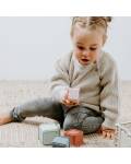 Babys Only: Babykleidung Pullover gestrickt in warm linen mit Strickhose kombiniert