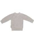 Pullover in warm linen mit kleiner Knopfleiste und Druckknöpfen