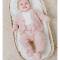 Babys Only: Babykleidung Hose gestrickt in rosa mit Strickjacke kombiniert