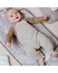 Babys Only: Baby Latzhose Bio-Baumwolle warm linen 68
