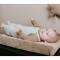 Babys Only: Babykleidung Latzhose gestrickt in warm linen mit Shirt kombiniert