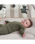 Babykollektion Melange Babypulli und Babyhose in khaki kombiniert