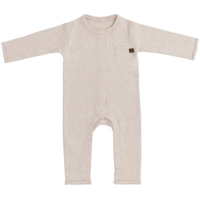 Babys Only: Baby Strampler Bio-Baumwolle Melange linen 56
