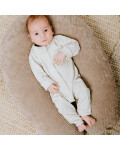 Babys Only: Baby Strampler Bio-Baumwolle Melange linen 56