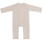 Babystrampler in warm linen aus Jersey aus der Serie Melange mit kleiner Tasche auf der Rückseite