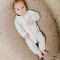 Babys Only: Baby Strampler Bio-Baumwolle Melange linen 56
