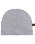 Babys Only: Baby Mütze Bio-Baumwolle Melange grau 0-3 Monate