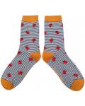 Miss Sparrow: Bambus Socken Damen Marienkäfer navy