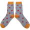 Miss Sparrow: Bambus Socken Damen Marienkäfer navy