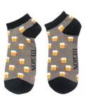 Mr Heron: Bambus Sneaker Socken Herren Bier grau
