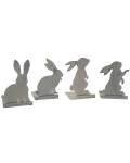 Krasilnikoff: Hase Zink Dekoständer 13cm 2.