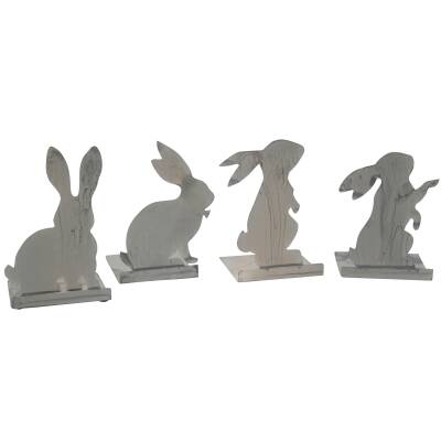 Krasilnikoff: Hase Zink Dekoständer 13cm 4.