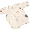 Lässig: Langarmshirt fürs Baby in creme mit feinen Kreisen