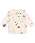 Lässig: Wickel-Shirt Langarm Bio Baumwolle Circles...