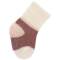Lässig: Rosa Kuschelsocken für Neugeborene in zwei Größen
