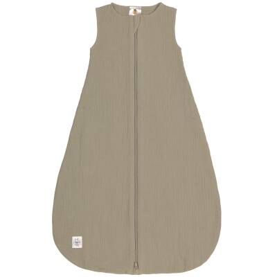Lässig Sommerschlafsack Baby Musselin Bio oliv 0-2 Monate