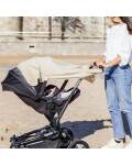Cloby: Multifunktionale Decke mit Druckknöpfen zum Befestigen am Maxi Cosi in beige