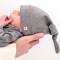 Cloby: Babymütze Bambus-Bio-BW UV-Schutz grau Knot