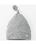 Cloby: Beanie Knot UV Schutz in grau aus Bio Baumwolle
