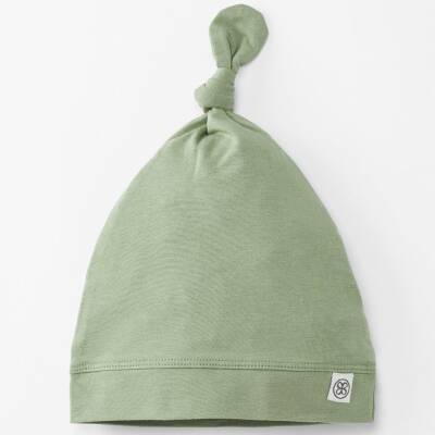 Cloby: Babymütze Bambus-Bio-BW UV-Schutz oliv Knot 50/56