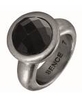 Sence: Ring mit schwarzem Achat- schwarz rhondiniert Nr.8