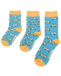 Miss Sparrow: Kinder Socken Bambus Jeep blau 7-9 Jahre